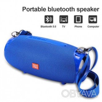 Bluetooth-колонка TG534, з функцією speakerphone, радіо, blue. . фото 1