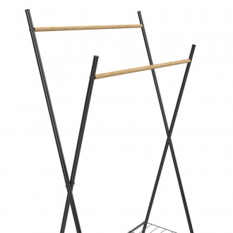 Стійка для одягу Casa Si Garment Rack Bamboo Black (CS92309W04) має мінімалістич. . фото 3