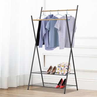 Стійка для одягу Casa Si Garment Rack Bamboo Black (CS92309W04) має мінімалістич. . фото 5