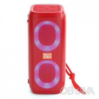 Bluetooth-колонка TG333, з функцією speakerphone, радіо, red. . фото 1