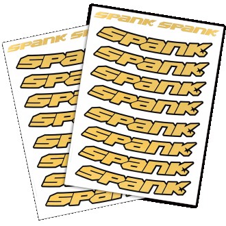 Набір наклейок на обода SPANK Decal kit
 Містить 16 наклейок для передніх і задн. . фото 3