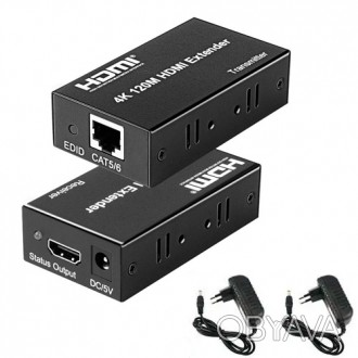 Активный удлинитель HDMI по витой паре Cat 5e, Cat 6.Интерфейс HDMI: 1.3Поддержк. . фото 1
