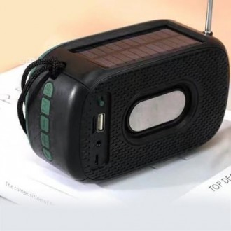 Bluetooth-колонка TG632, з функцією speakerphone, радіо, ліхтар, сонячна батарея. . фото 3