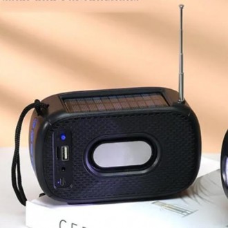Bluetooth-колонка TG632, з функцією speakerphone, радіо, ліхтар, сонячна батарея. . фото 3