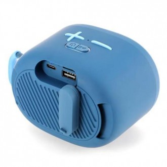 Bluetooth-колонка TG662, з функцією speakerphone, радіо, blue. . фото 4