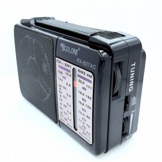 Радіоприймач Golon RX-607AC — це портативний пристрій, який можна взяти із собою. . фото 3