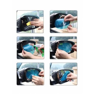 Захисна плівка антидощів захищає дзеркала машини від вологи, пилу, бруду та льод. . фото 3