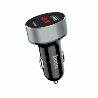Автомобильное зарядное устройство от прикуривателя с вольтметром HOCO Z26 2USB 2. Николаев. фото 1 Автомобильное зарядное устройство от прикуривателя с вольтметром HOCO Z26 2USB 2. Николаев. фото 1