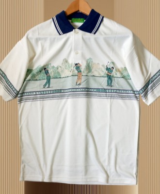 Футболка рубашка поло с воротником мужская белая с принтом 50 р
	
	
	размер
	шир. . фото 8
