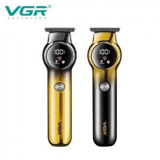
Аккумуляторный триммер для бороды и усов VGR V-989 с LED дисплеем, режимом Turb. . фото 6