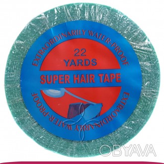 Стрічка для нарощування, Корекції Волос Двостороння Синя Super Hair Tape Waterpr. . фото 1
