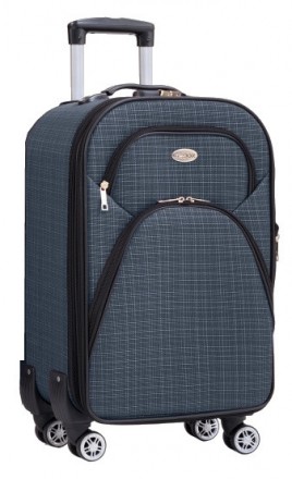 Тканевый маленький чемодан на четырех колесах 42L Gedox темно-синий 1010.03 smal. . фото 2