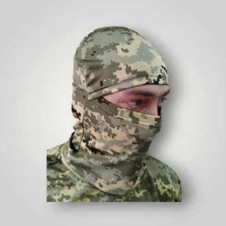 Балаклава пиксель сoolmax трикотажная летняя. Івано-Франківськ. фото 1