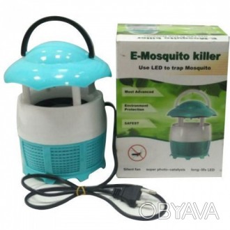 Пошкоджені паковання
Лампа-головка знищувач комарів E-Mosquito Killer здатна ефе. . фото 1