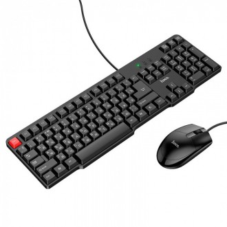 Комплект проводная клавиатура и мышь HOCO GM16 - отличный вариант для работы за . . фото 2