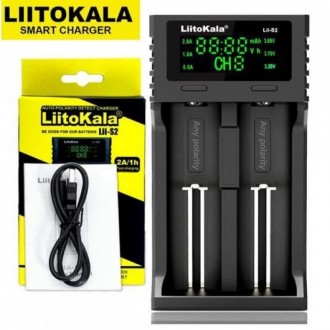Зарядное LiitoKala Lii-S2 - универсальное зарядное устройство с информационным д. . фото 2