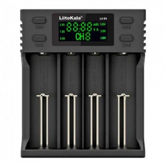 Зарядное LiitoKala Lii-S4 - универсальное зарядное устройство с информационным д. . фото 3