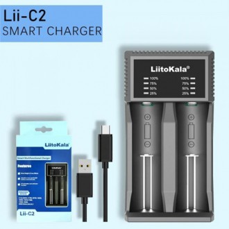 Зарядное устройство LiitoKala Lii-C2 для Li-Ion, Ni-Mh/Ni-Cd АКБ. Универсальное,. Николаев. фото 1 Зарядное устройство LiitoKala Lii-C2 для Li-Ion, Ni-Mh/Ni-Cd АКБ. Универсальное,. Николаев. фото 1