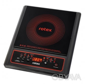 Плита индукционная электрическая настольная Rotex RIO145-G 1400 Вт черная Плита . . фото 1