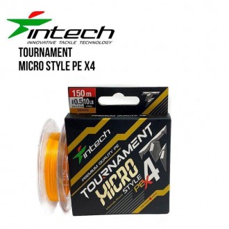 Шнур плетенный рыболовный Intech Интеч Tournament Micro Style PE X4 150m 0.3 6lb. Сумы. фото 1