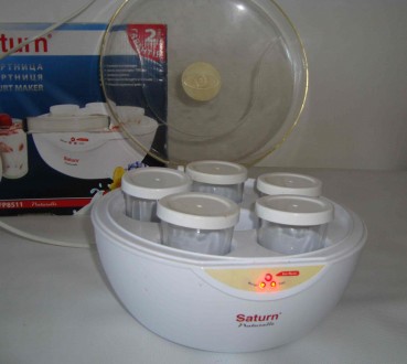 Йогуртница домашняя электрическая SATURN ST-FP8511 5 баночек 0.5 л. 35 Вт. Полтава. фото 1 Йогуртница домашняя электрическая SATURN ST-FP8511 5 баночек 0.5 л. 35 Вт. Полтава. фото 1