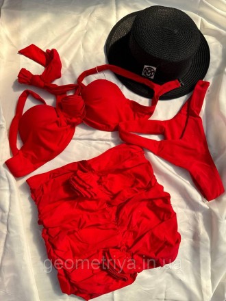 
Красный раздельный купальник с юбкой купальник пуш ап
S: ОГ 84-86; ОБ 88-95
М: . . фото 5