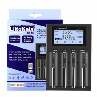 Зарядное устройство LiitoKala Lii-M4 – универсальное, интеллектуальное зарядное . . фото 9