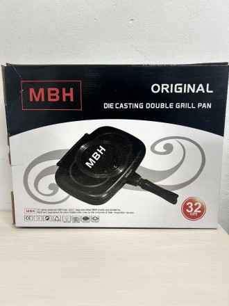 Подвійна сковорода Double Grill Pan — призначена для обсмажування продуктів із д. . фото 7