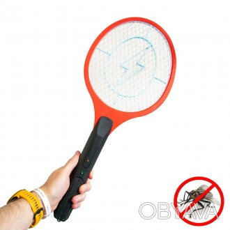 Электрическая мухобойка GECKO LTD-008 Красная электро мухоловка - ракетка от мух