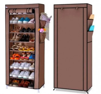 Стелаж для зберігання взуття Shoe Cabinet 160X60Х30
Тканинна розбірна шафа — це . . фото 2