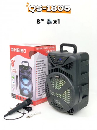 Kimiso новый QS-1805 8-дюймовый
	Способ подключения : Bluetooth-соединение.
	Диа. . фото 5
