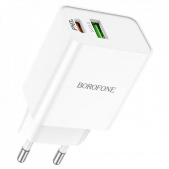 BOROFONE BA69A Resource, мережевий зарядний пристрій із двома виходами USB 18W і. . фото 2