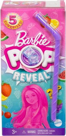 
Маленькі ляльки Barbie Pop Reveal Fruit Series Chelsea з 5 сюрпризами в одній с. . фото 7