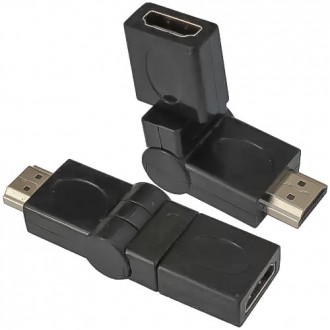 Перехідник HDMI 360 ° (тато-мама) з обертанням на 360 ° - багатофункціональний в. . фото 2