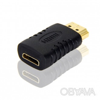 Перехідник microHDMI (мама) -HDMI (тато)- Позолочені роз'єми- Перетворює HDMI мі. . фото 1