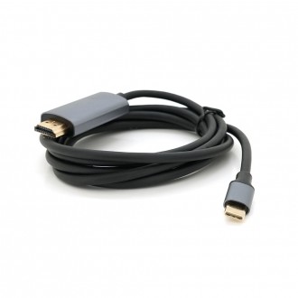 Кабель HDMI (тато) - Type-C (тато), 4K, 60HZ, Chip:2172U, 1.8m, Black. Киев. фото 1 Кабель HDMI (тато) - Type-C (тато), 4K, 60HZ, Chip:2172U, 1.8m, Black. Киев. фото 1