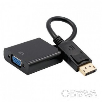 Конвертер Display Port (тато) на VGA + 1 (мама) - зв'яже в єдине ціле твій моніт. . фото 1