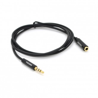 Подовжувач VEGGIEG AFB-1 Audio DC3.5 тато-мама 1.0м, GOLD Stereo Jack, (круглий). Киев. фото 1 Подовжувач VEGGIEG AFB-1 Audio DC3.5 тато-мама 1.0м, GOLD Stereo Jack, (круглий). Киев. фото 1
