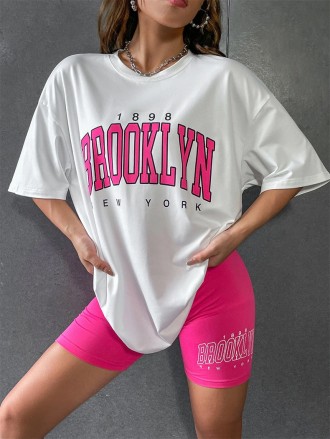 Комфортная женская пижама с надписью Brooklyn.
В теплое время года в таком компл. . фото 2