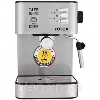 Кавоварка-еспресо Rotex RCM750-S Life Espresso. Вінниця. фото 1 Кавоварка-еспресо Rotex RCM750-S Life Espresso. Вінниця. фото 1