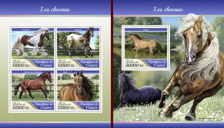У серії 18 гарних блоків з фауною (Гвінея 2017) - птахи, коні, дельфіни та ін.
. . фото 2