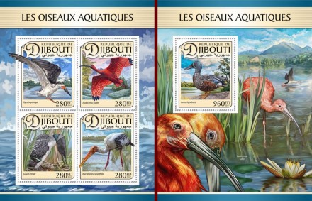 У серії 18 гарних блоків з фауною (Джибуті 2017) - птахи, леви, дельфіни та ін.
. . фото 4