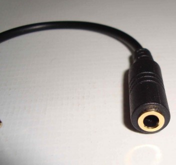 Адаптер для мікрофона, аудіоперехідник з mini jack 3.5 мм (4 pin) на mini jack 3. . фото 4