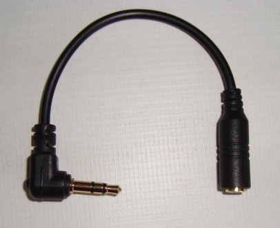 Адаптер для мікрофона, аудіоперехідник з mini jack 3.5 мм (4 pin) на mini jack 3. . фото 3