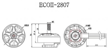 
Представляем вам мотор EMAX Eco II 2807 1300kV — передовое решение для ваших по. . фото 8