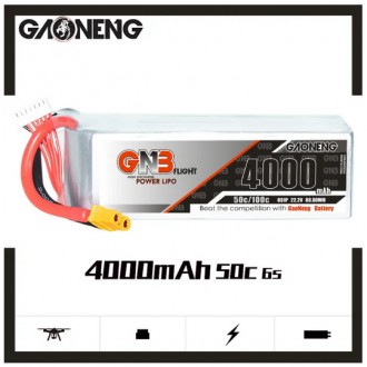 
Аккумуляторная батарея GAONENG GNB 6S 22,2V 4000mAh 50C LiPo - это надежное и м. . фото 6