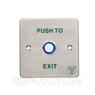 PBK-814C(LED) - кнопка виходу з нержавіючої сталі, використовується для монтажу . . фото 2