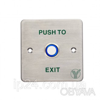 PBK-814C(LED) - кнопка виходу з нержавіючої сталі, використовується для монтажу . . фото 1