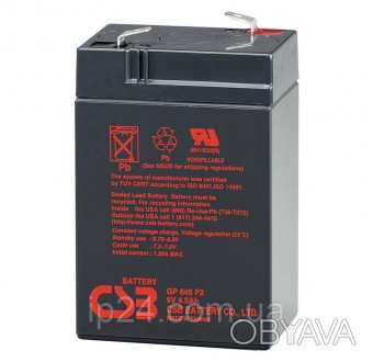 Аккумуляторная батарея CSB GP645 - надёжный электрический компаньон для ваших ус. . фото 1