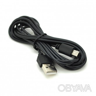 Опис:Кабель USB 2.0 (AM/Mini 5 pin) 2м, чорного кольору, призначений для підключ. . фото 1